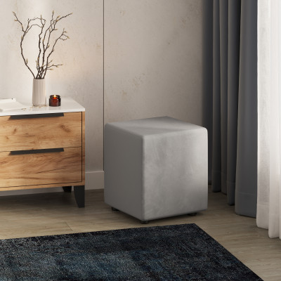 Пуфик "Майнер", Светло-серый