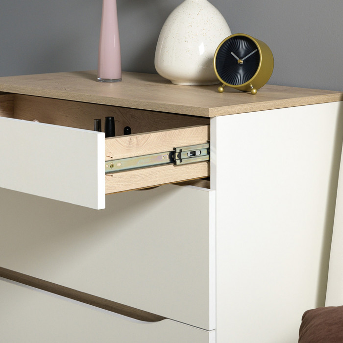 Муссон 13.97 Комод + 13.97 Комод, белый/дуб эндгрейн элегантный