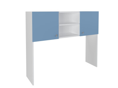 Надстройка стола Белый/Голубой