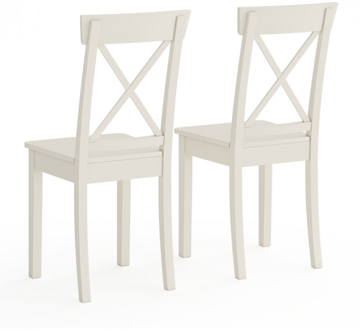 Два стула Мебель--24 Гольф-14 разборных, слоновая кость