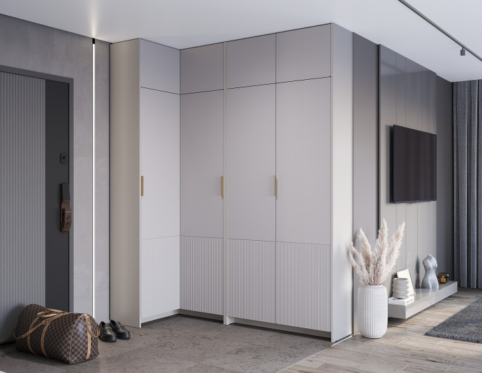 Шкаф угловой "Пандора" ШКУ-07, Кашемир/Айриш МФ03