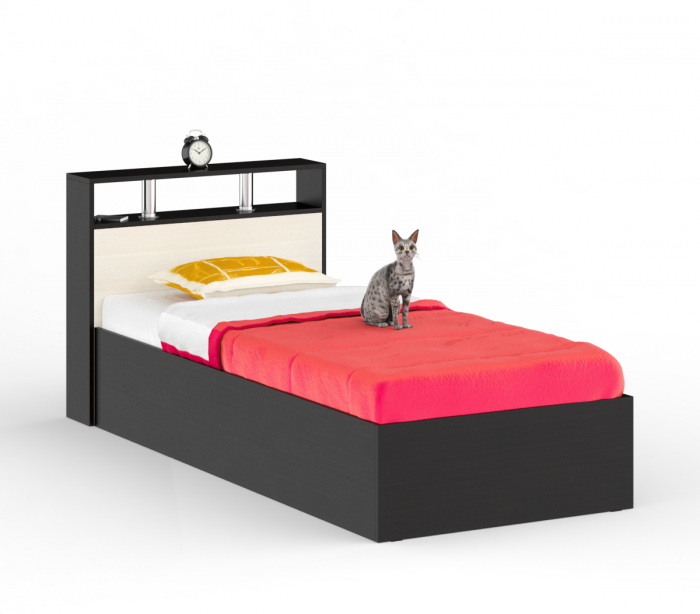 Камелия Кровать 0900, венге/дуб лоредо