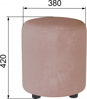 Пуф Рой пыльная роза