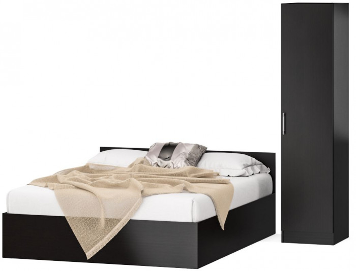 Кровать 1600 + Пенал Стандарт, венге