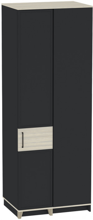 Шкаф угловой Аурелио 56, Антрацит, Блеквуд Сатиновый