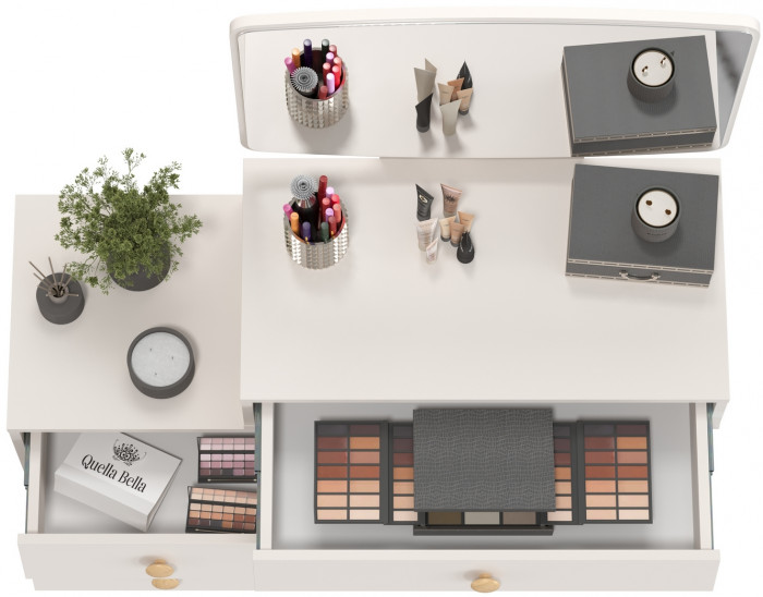 Афина Спальня 4-25901М1к.с. Трюмо, кашемир серый