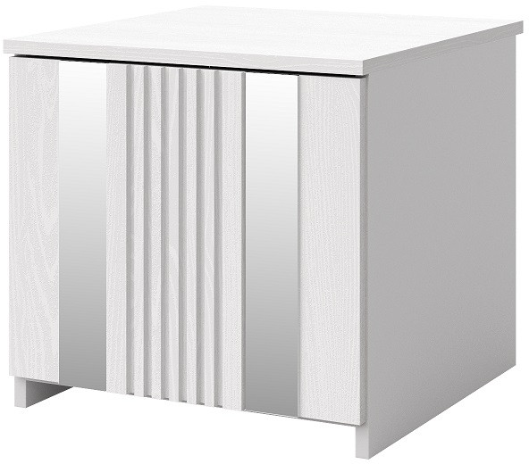 Модульная спальня "Харди", композиция 1 - Белый текстурный/Ясень белый