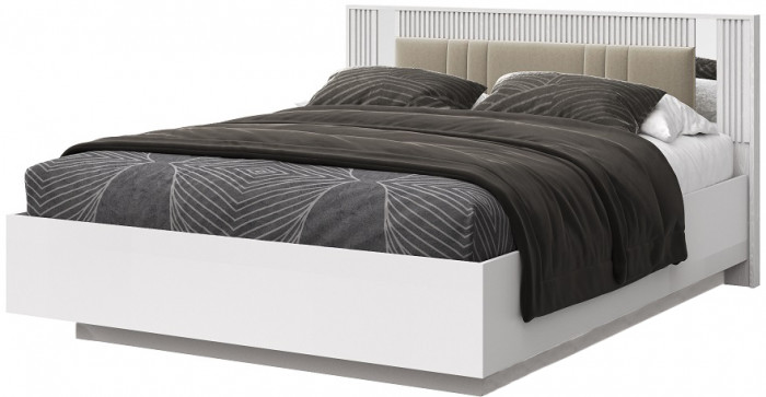 Модульная спальня "Харди", композиция 1 - Белый текстурный/Ясень белый