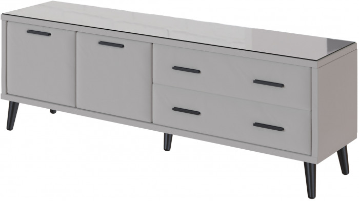 Тумба ТВ интерьерная Виго 1,6 светло-серый