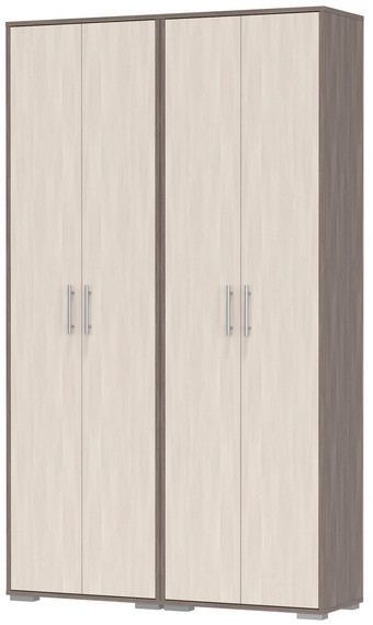 Два шкафа для одежды Домино 2-3430бод.тем/св, бодега тёмный/бодега светлый