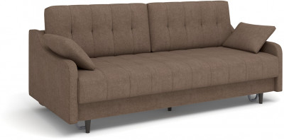 Диван Женева  еврокнижка ткань Verona dark brown (2210*1150*960) Коричневый