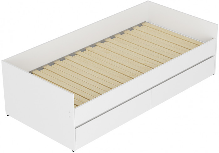 Кровать-трансформер с матрасом-трансформером Симпл КР-51, белый