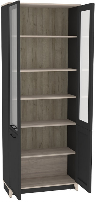 Шкаф книжный Аурелио 8, антрацит