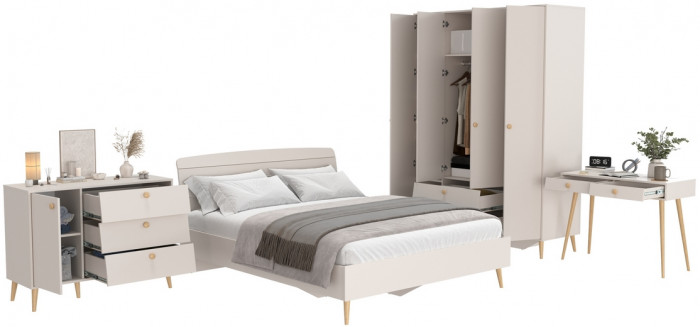 Афина Спальня 13-1600, кашемир серый