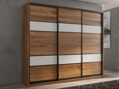 Шкаф-купе Кааппи 8 Кастелло Бренди 240х45х230 см