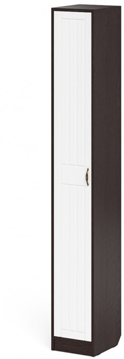 Прихожая П-6-350 Пенал, цвет венге/фасады МДФ белое дерево фрезеровка прованс, ШхГхВ 30х35х210 см., универсальная сборка
