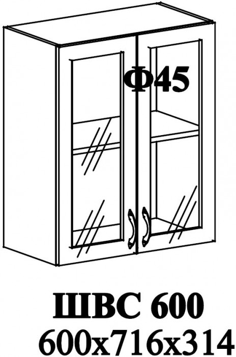 Ф-45 Мария (ШВС 600) МДФ сталь