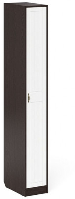 Прихожая П-6-500 Пенал, венге/фасады МДФ белое дерево фрезеровка прованс