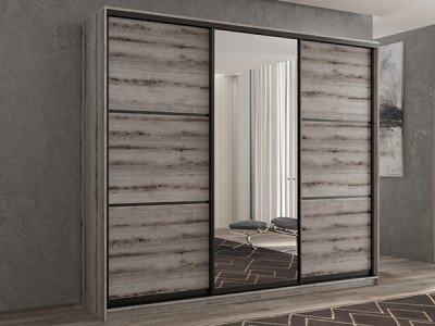 Шкаф-купе Кааппи 2 Эвок Окаменелый 200х45х230 см