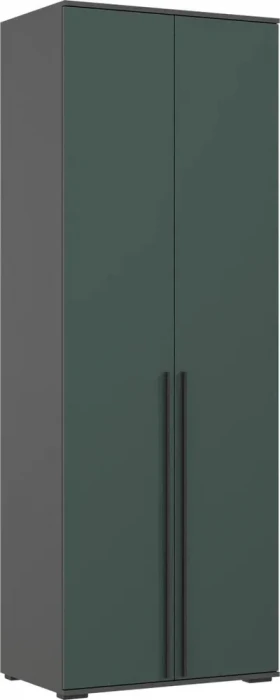 Норд Шкафы 800 + Пенал-стекло 400, Графит/Изумрудный