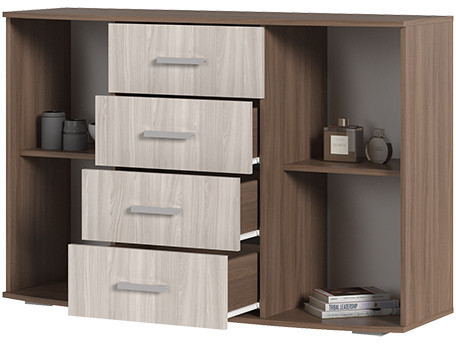 Комод К-7 шимо темный/шимо светлый