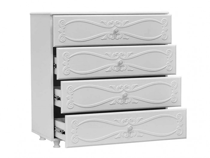 Спальня Италия-2 мягкая спинка белое дерево