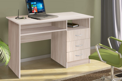 Стол письменный Бриз ЛДСП, Ясень светлый