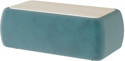 Стол журнальный Дизи бирюза/мдф клен кремовый