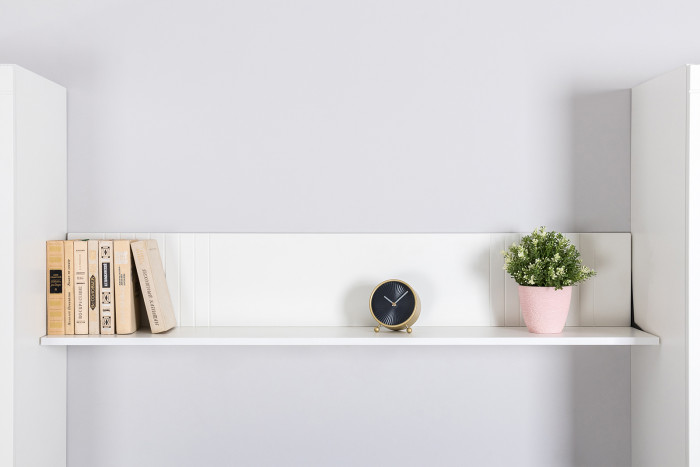 Валенсия Гостиная № 051, ЛДСП белый шагрень/МДФ белый шагрень