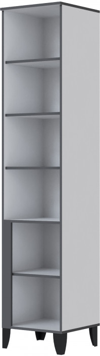 Амара Пенал открытый белый/серый графит