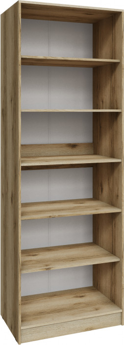 Шкаф Мадрид (0,8) с полками с зеркалом, Дуб делано