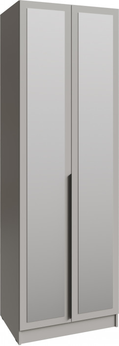 Шкаф Мадрид (0,75) с полками с зеркалом, Кашемир