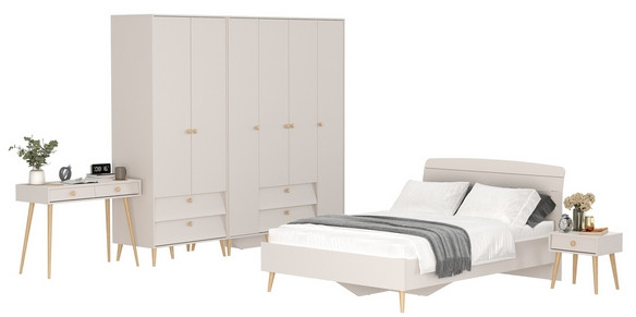 Афина Спальня 40-1400, кашемир серый