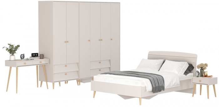 Афина Спальня 40-1400, кашемир серый