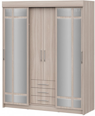 Шкаф-купе Фортуна, ясень шимо светлый