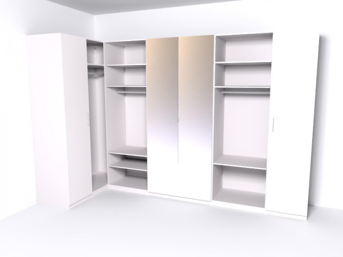 Гардеробная Рум. Комплект 5.2, белый