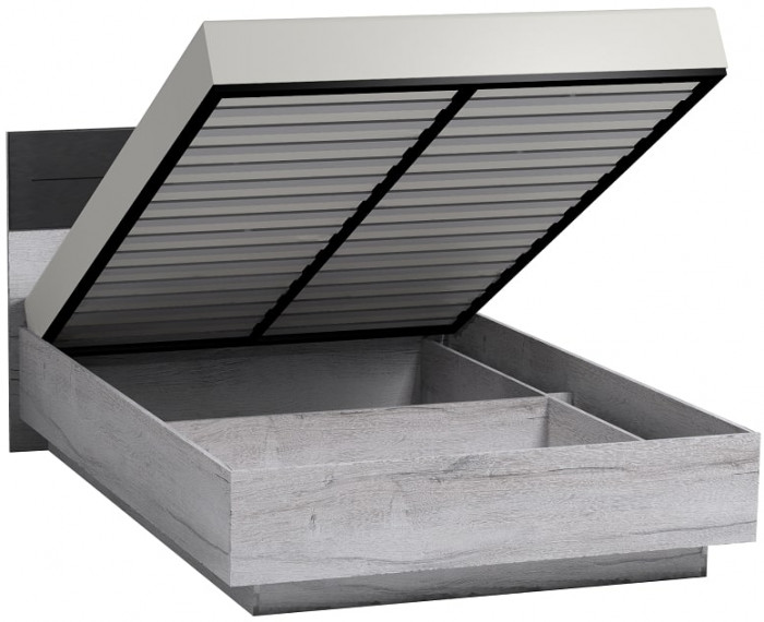 Кровать с подъемным механизмом Neo 308 Люкс 140х200, дуб шавиниган