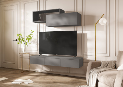 Норд Модульная Гостиная, вариант №2, Графит/Графит