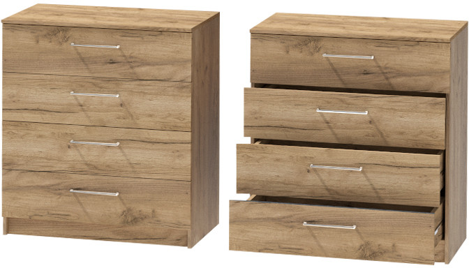 Комод №1 "Иннэс-7", Дуб крафт золотой