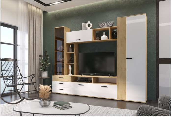 Гостиная Крокус, Делано/Белый матовый