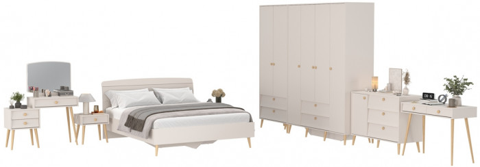 Афина Спальня 41-1600, кашемир серый