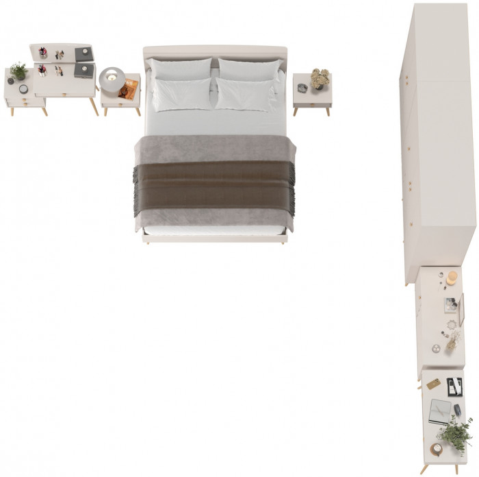 Афина Спальня 41-1600, кашемир серый