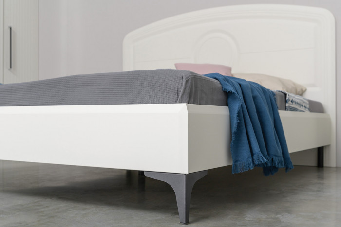 Валенсия Спальня № 43, ЛДСП белый шагрень/МДФ белый шагрень