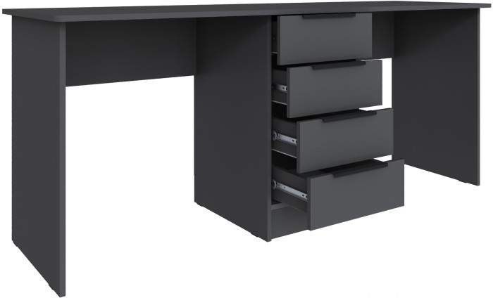 Стол письменный для двоих Мадрид (1,8), Графит серый
