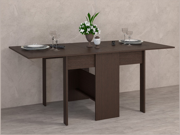 Стол обеденный-книжка ЛДСП (Ясень шимо светлый)