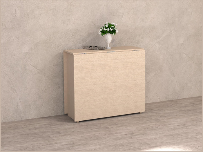 Стол обеденный-книжка ЛДСП (Ясень шимо светлый)