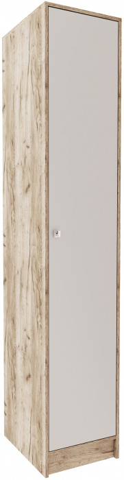 Шкаф-пенал ЯПП-1 Ямайка, Крафт серый/Кашемир