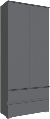 Плейона Шкаф графит серый