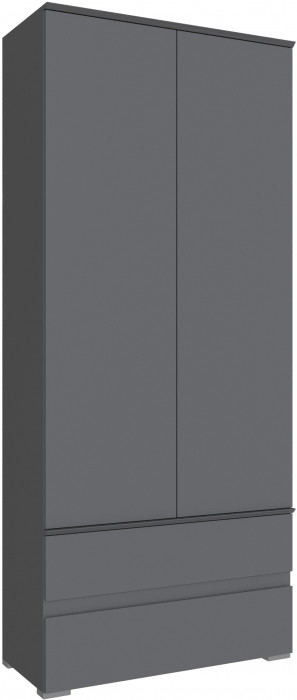 Плейона Шкаф графит серый