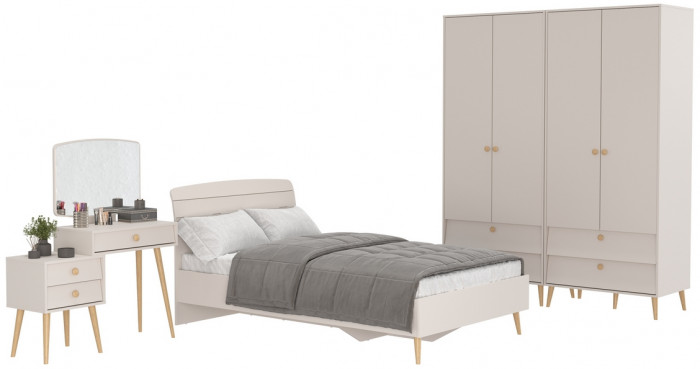 Афина Спальня 17-1200, кашемир серый